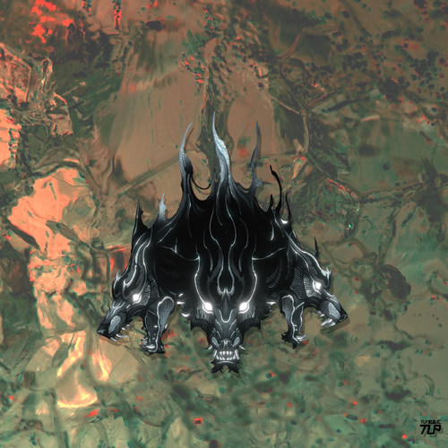 tlp镂空地狱恶魔防水平面贴纸