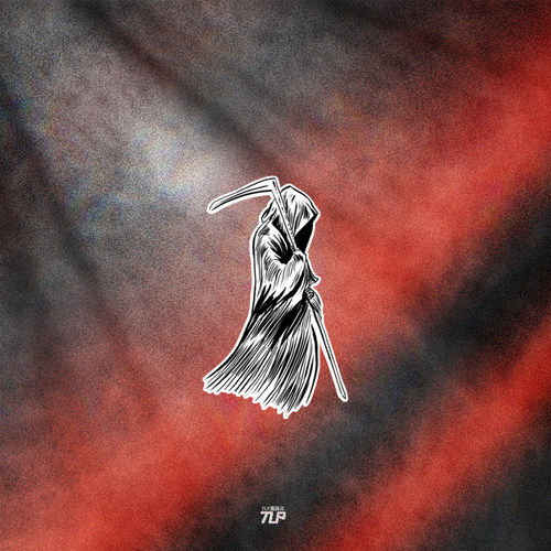TLP反光车贴 死神恶魔镰刀图腾 玻璃贴冰箱贴装饰遮瑕汽车贴纸