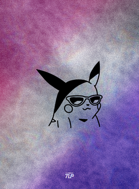 TLP镂空车贴 精灵梦可宝Pokemon皮卡丘pikachu墨镜二次元防水贴纸