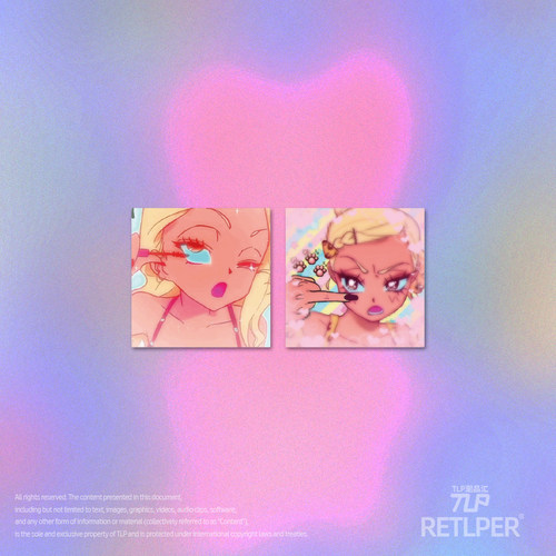 RETLPER反光贴 美美哒准备 背胶咕卡 笔电PAD装饰防水贴纸