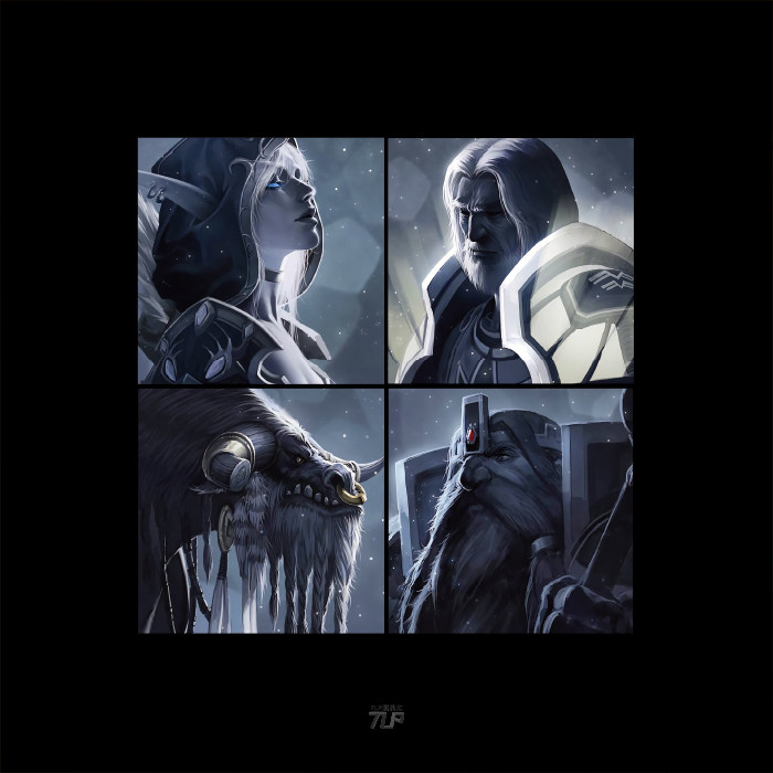 tlp反光车贴 魔兽世界wow希女王弗丁凯恩酋长麦格尼铜须英雄贴纸