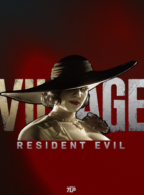 TLP镂空车贴 生化危机resident evil8迪米特雷斯库八尺吸血鬼贴纸