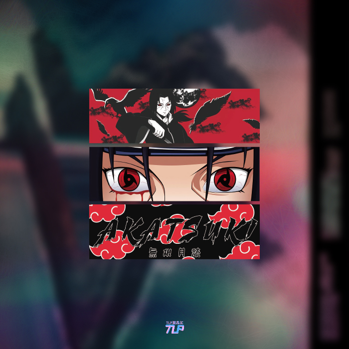 TLP套贴 火影忍者鼬万花筒写轮眼乌鸦幻术无限月读后风挡玻璃贴纸