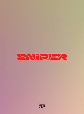 TLP镂空车贴 英文艺术字SNIPER狙击手机械朋克背胶防水随意贴纸