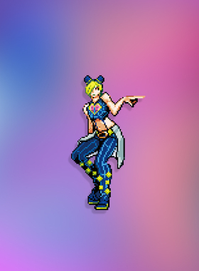 TLP反光贴 像素风 Jolyne空条徐伦JO立 奇妙冒险 石之海 平板贴纸