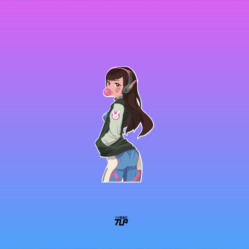 tlp反光车贴守望先锋涂鸦行李箱