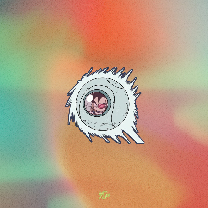 tlp反光车贴 七龙珠贝吉塔王子宇宙飞船航行发射动漫防水遮痕贴纸