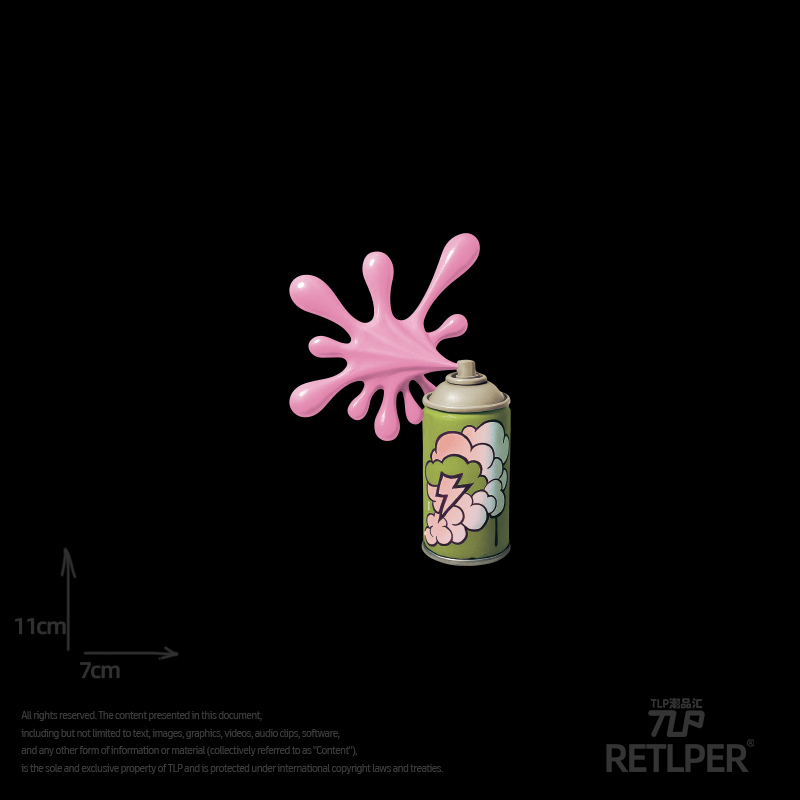 RETLPER镂空贴纸 原创 喷罐街头涂鸦 立体感汽摩防水平面贴纸