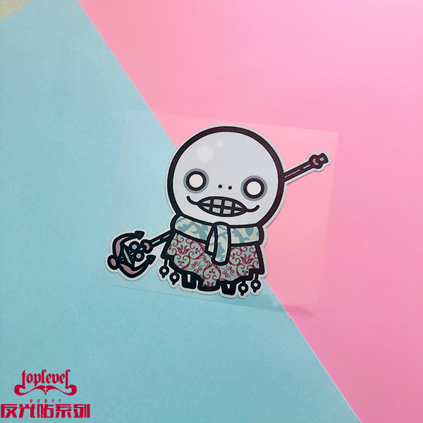 TLP反光车贴 尼尔机械纪元埃米尔机器人头实验兵器防水无痕胶贴纸