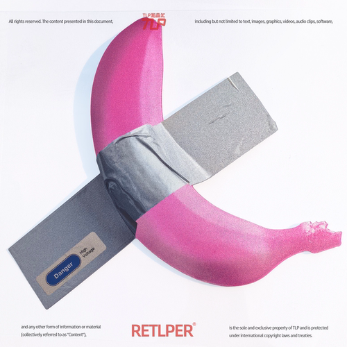 RETLPER反光车贴涂鸦粉香蕉防水