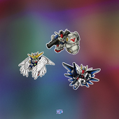 高达GUNDAM GP02A TLP反光车贴 zero wing freedom贴纸