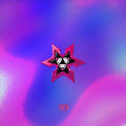 库洛米贴纸Kuromi手里剑立体感