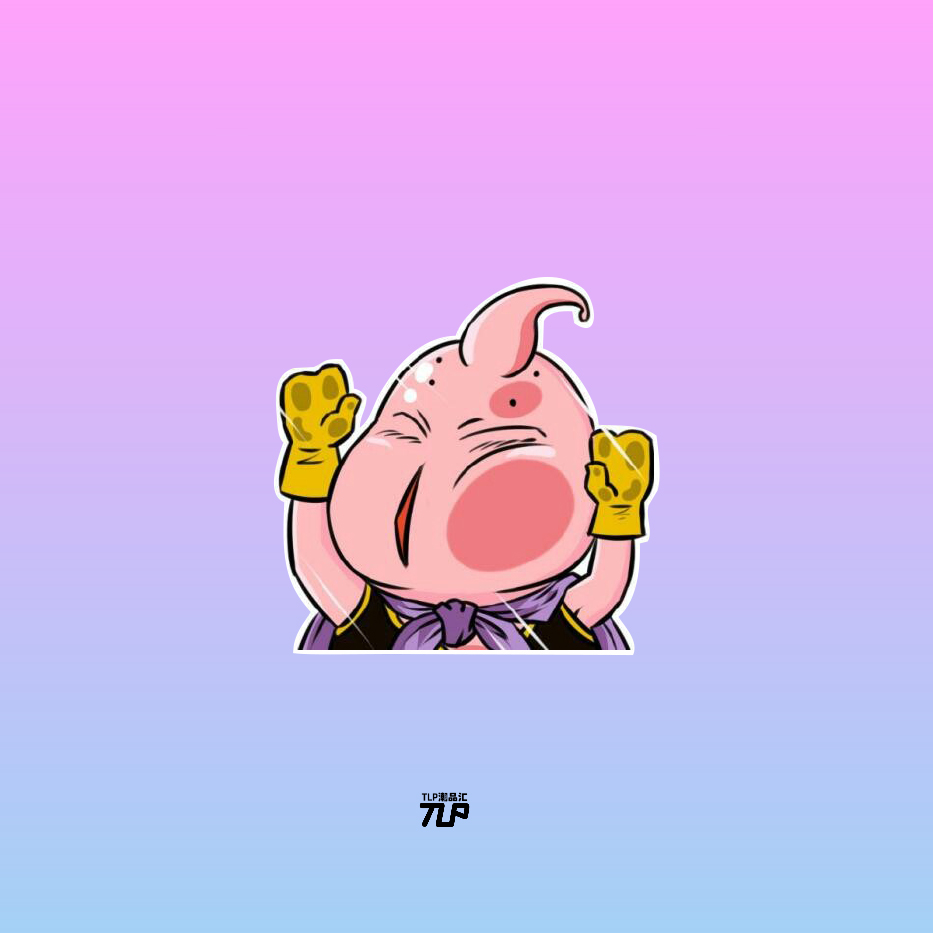 tlp反光车贴 日本动漫七龙珠魔人布欧贴脸玻璃贴行李箱笔记本贴纸
