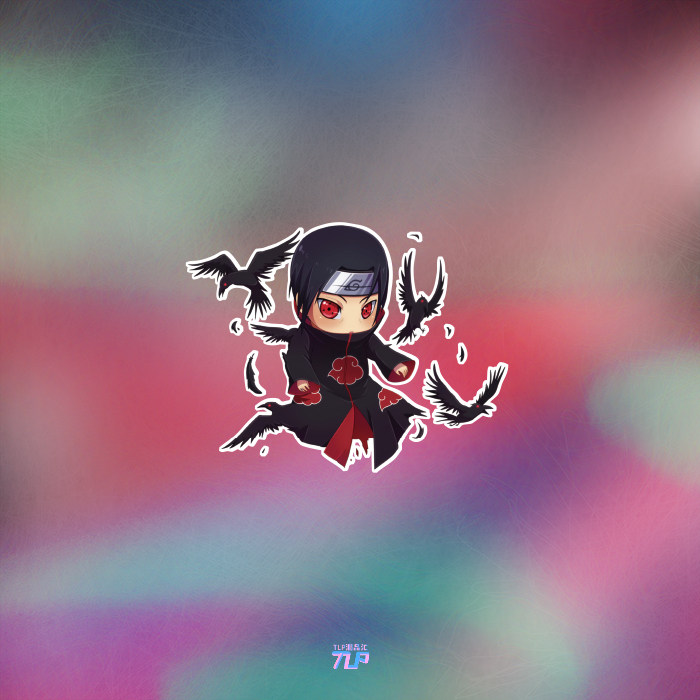 tlp镂空车贴 火影忍者晓鼬 写轮眼幻术月读天照笔记本贴行李箱贴