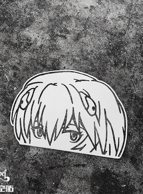 TLP镂空车贴 EVA0号机绫波丽零头像半脸动漫NERV二次元贴纸防水