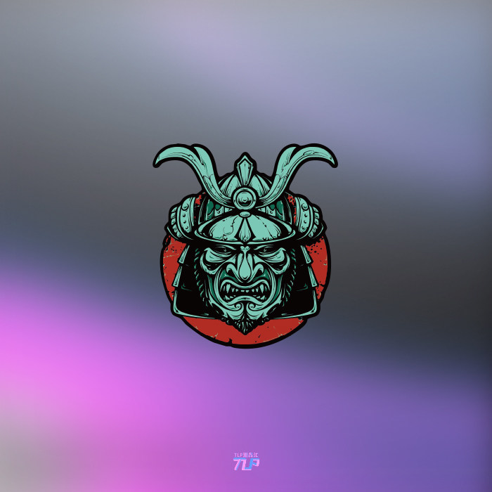 tlp反光车贴武士头盔嘻哈街头