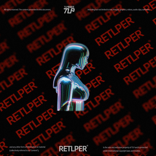 RETLPER镂空车贴 原创《朋克女仿生人形态锐儿RE》汽摩防水贴纸