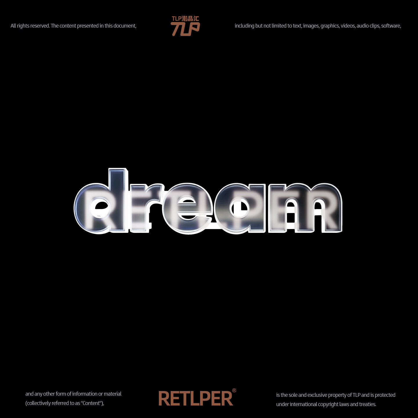 RETLPER镂空车贴 原创 梦想者 单层非立体 简约汽摩防水平面贴纸