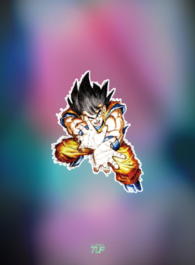 TLP反光车贴 七龙珠孙悟空超级赛亚人龟派气功波Goku防水遮痕贴纸