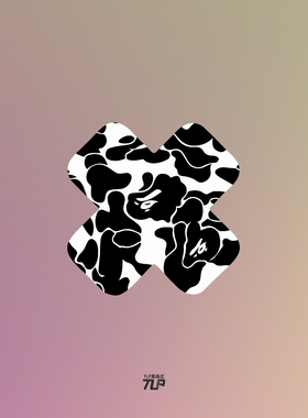 TLP反光车贴 XX迷彩十字补丁创可贴漆面遮划痕汽车摩托车机车贴纸