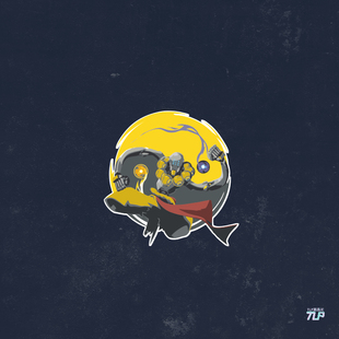 TLP反光车贴 守望先锋喷漆涂鸦周边和尚禅雅塔 笔记本行李箱贴纸