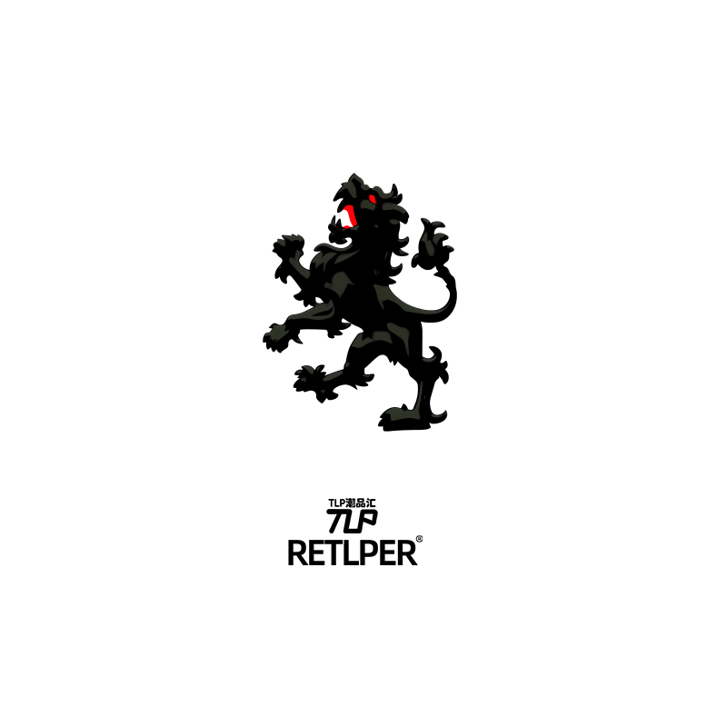 RETLPER镂空车贴 原创 狮王徽记 战斗雄狮 汽摩防水装饰贴纸