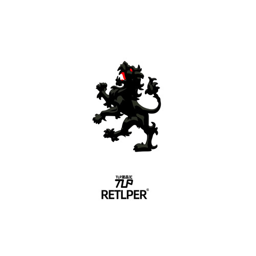 RETLPER镂空车贴 原创 狮王徽记 战斗雄狮 汽摩防水装饰贴纸