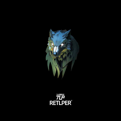 RETLPER反光贴纸 原创 怒狼图腾 野性越野立体感平面防水汽摩贴纸