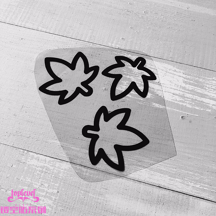 tlp镂空车贴 树叶落叶枫叶飘落符号行李箱贴笔记本贴装饰胶贴车贴