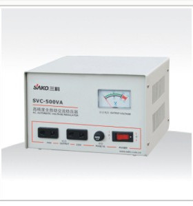 三科 SVC-500VA 稳压器接触式调压器全自动交流家用稳压器TND-500