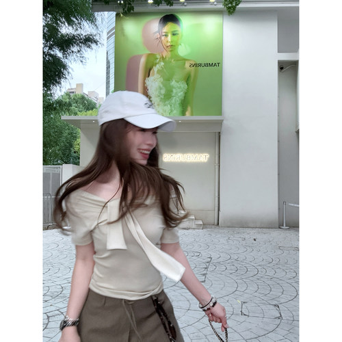 TMH设计感莱赛尔天丝短袖T恤