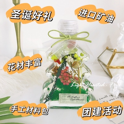 圣诞活动礼物浮游花diy材料包