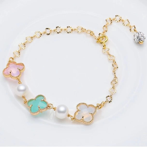 “幸运草”无核珍珠手链 6-7mm 1635H00DY