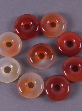 天然巴西通透玉髓平安扣小版玛瑙