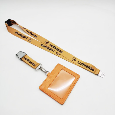 Lufthansa 德国汉莎航空航空飞机安全扣手机挂绳挂带厂牌经典礼品