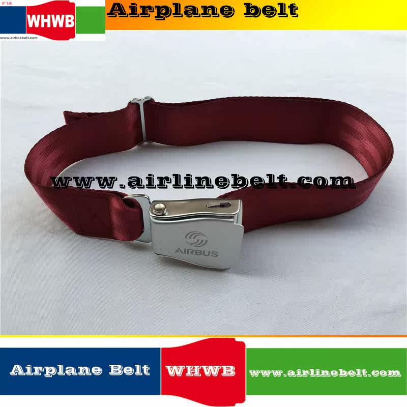 酒红经典空客飞机安全带腰带流行男裤带商务休闲官方正品高档皮带