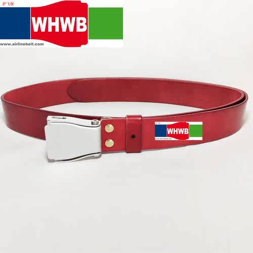 Top classic airplane seat belt buckle leather belt for men