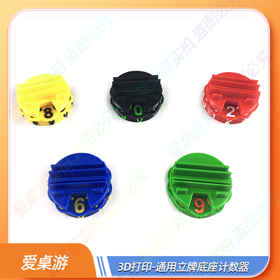 3D打印通用立牌底座计数器数字轮