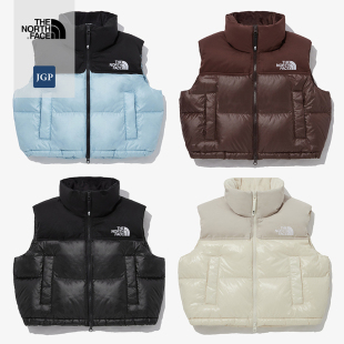 韩国正品 thenorthface北面23年女款 保暖鹅绒马甲背心NV1DP80 代购