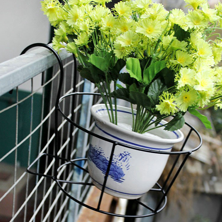 Countryside Iron art balcony Flower trellis Hanging type Railing Showy Wall hanging Flowerpot holderin the Residential furniture , Shelf , Flower/Spend a few  category - from Buy2taobao.com to provide professional Taobao agent buy service