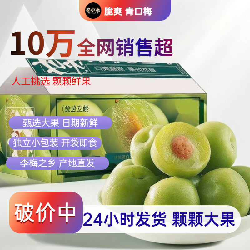 福建特产青口梅脆梅青梅500g