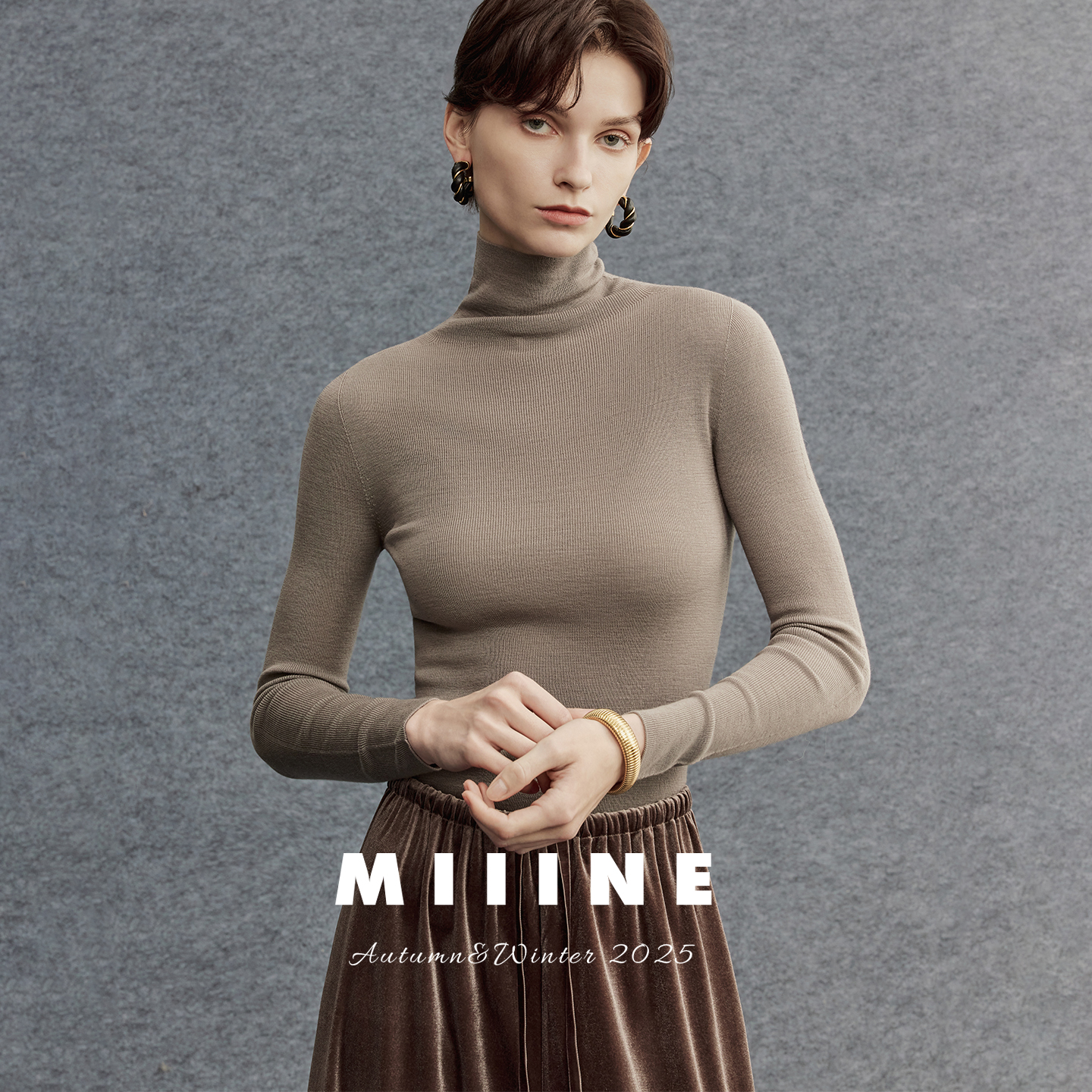 德国扬子纱高领打底衫超细羊毛