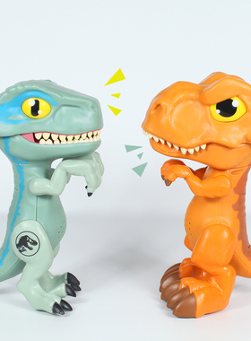 侏罗纪声光恐龙黄色霸王龙布鲁迅猛龙动物可动模型男孩儿童玩具