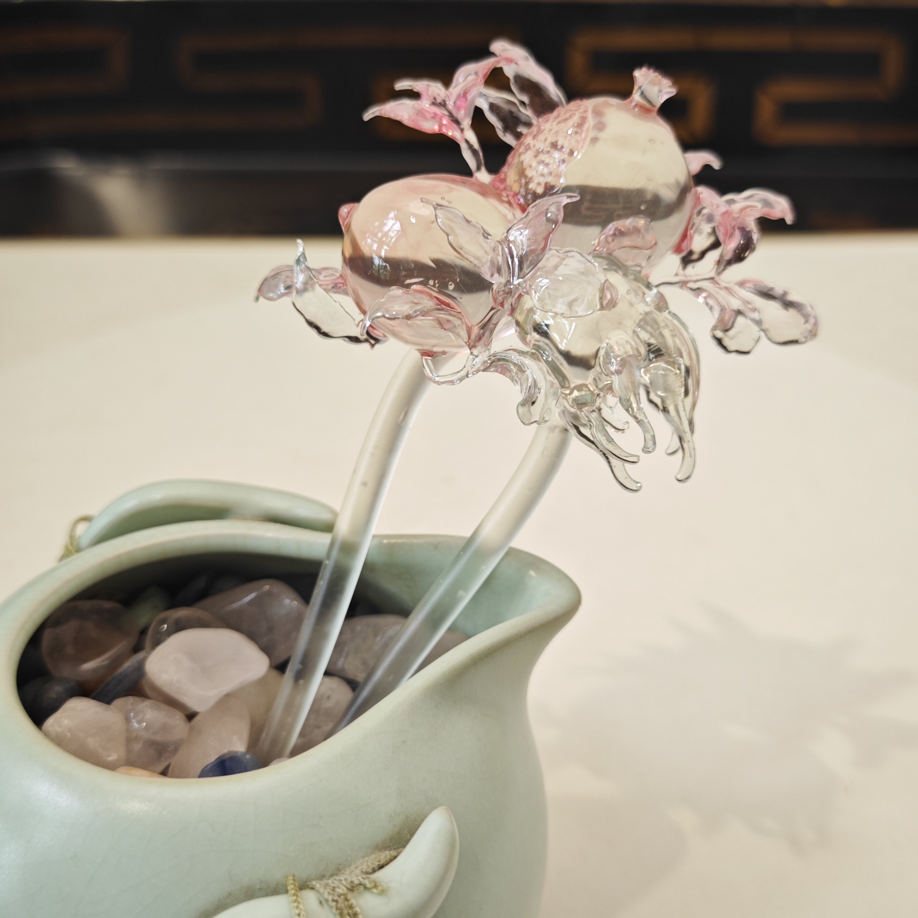 懿坤宫福寿三多发簪3d打印树脂汉服配饰古风发饰旗袍头饰