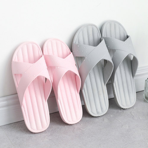 软塑胶凉拖鞋惠夫人交叉浴室洗澡