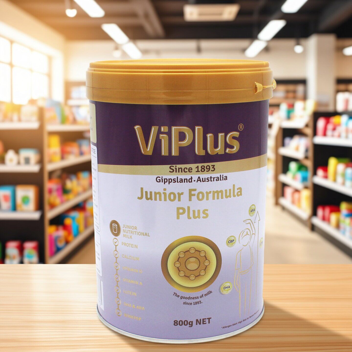 澳洲进口viplus维爱佳儿童成长配方奶粉800g3-14岁日期至27.4月止