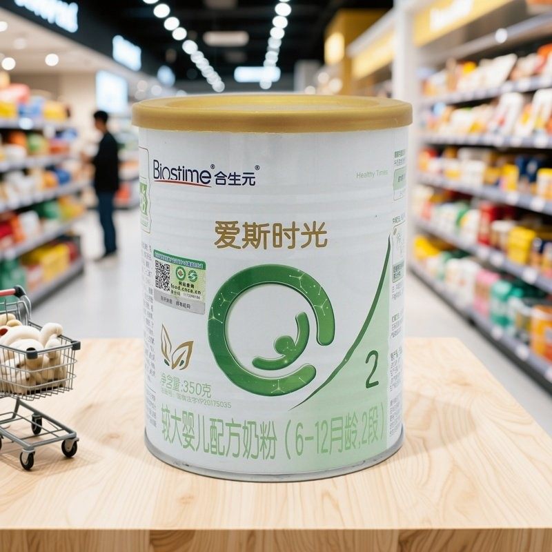 合生元爱斯时光2段350g有机配方奶粉法国原装进口6-12月扫码验证
