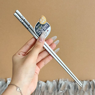 学生卡通316L不锈钢筷子家用防滑防烫304食品级抗菌防霉快子高档