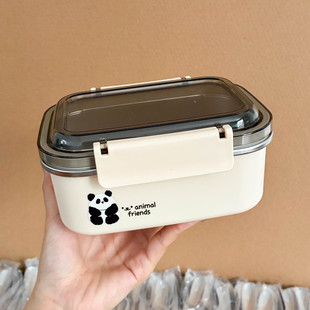 卡通可爱304不锈钢保温饭盒小学生专用上班族便当盒单格儿童餐盘