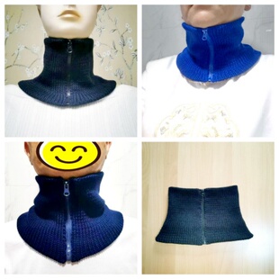 拉链假领子新款立领围脖羊毛线领套脖套男女护颈羽绒服防脏